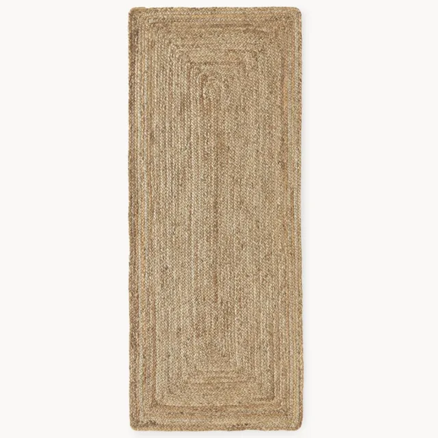 Westwing Collection Handgemaakte juten loper Sharmila Beige
