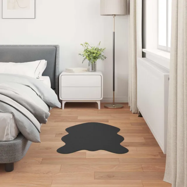 vidaXL Antislip vloerkleed van imitatie konijnenbont OLITE Zwart, foto 4
