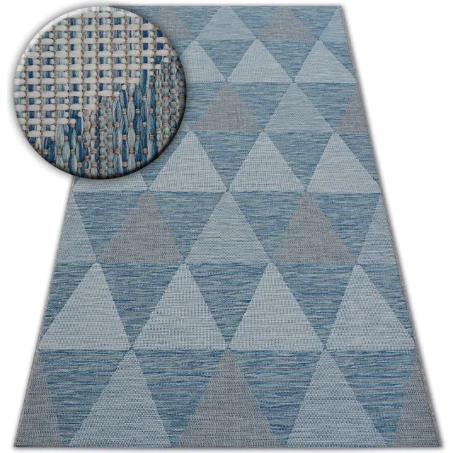 RUGSX Kleden Rugsx Sisal tapijt SISAL LOFT 21132 DRIEHOEKEN /zilver/ 80x150 cm Beige
