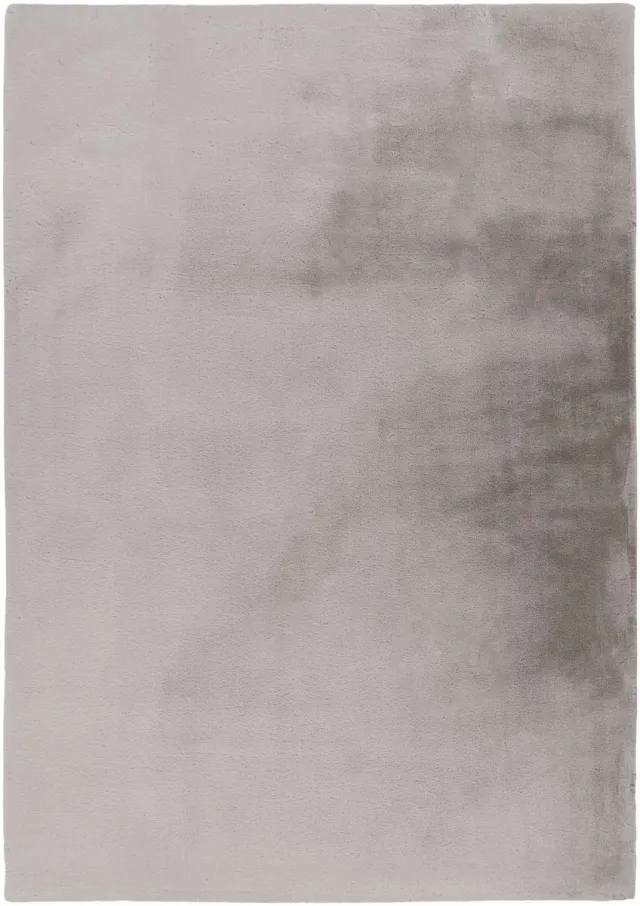 Padiro knus hoogpolig shaggy vloerkleed 160 x 230 cm - lichtgrijs - modern effen ontwerp - voor vloerverwarming - van polyester