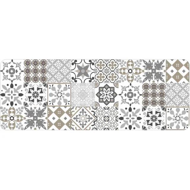 Livettti.NL Livetti | Vloerkleed | Rechthoekmat | Gangmat | 45x120 | Foam Salou Natural Grijs