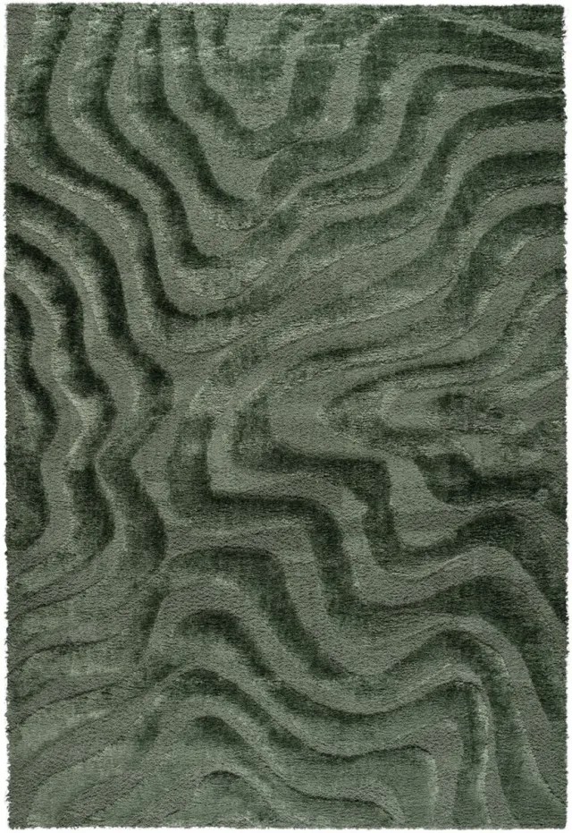 Tapis Home Tapison Home Osaka 013.0020.4373 Vloerkleed - Groen - Rechthoekig - Polyester - Eetkamer, Woonkamer, Slaapkamer - Abstract - Modern