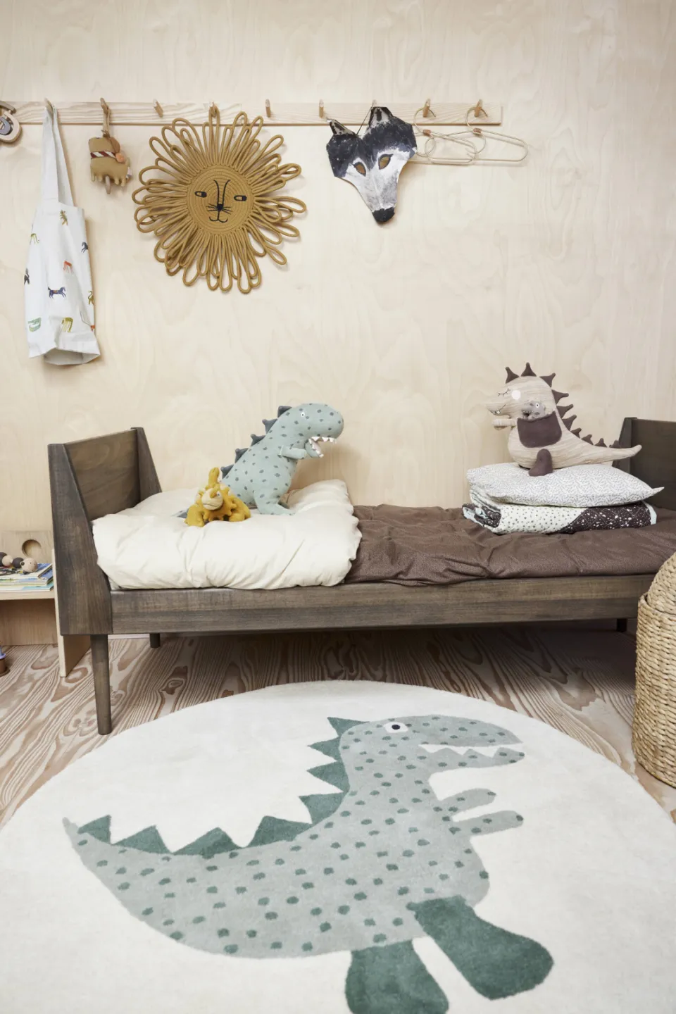 OYOY Mini Dino kindervloerkleed groen, foto 2