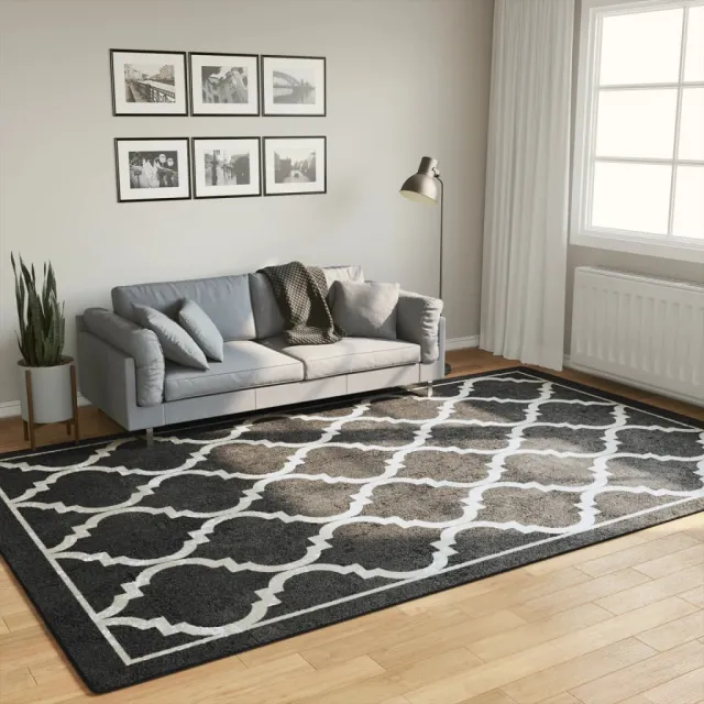 vidaXL Vloerkleed wasbaar 190x300 cm zwart en wit, foto 2