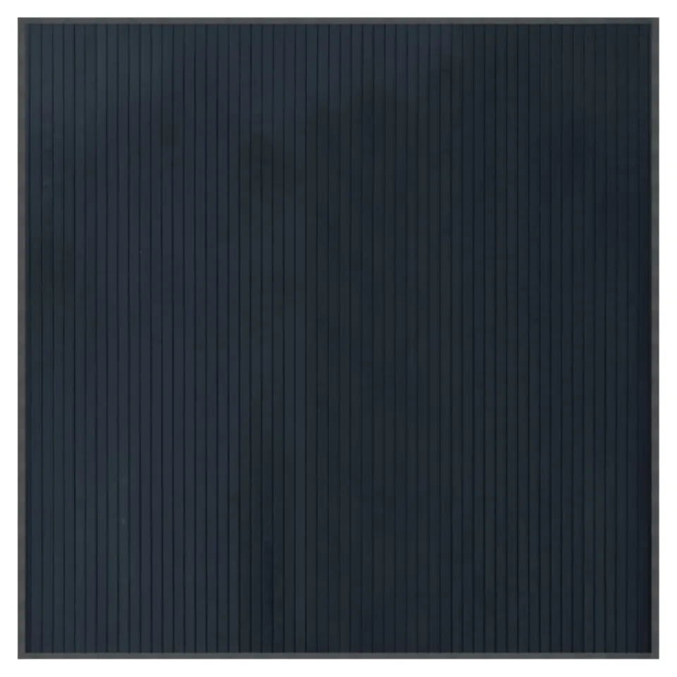 vidaXL Vloerkleed vierkant 100x100 cm bamboe grijs, foto 2