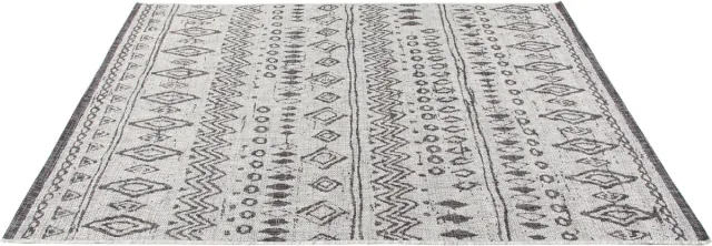 Dutch Wallcoverings Vloerkleed Ethno 1 Grey 160x230cm - Indoor/Outdoor Grijs