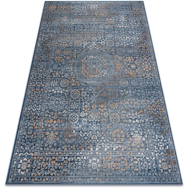RUGSX Kleden Rugsx Wollen tapijt NAIN Ornament, vintage 7708/51611 bl 120x170 cm Blauw