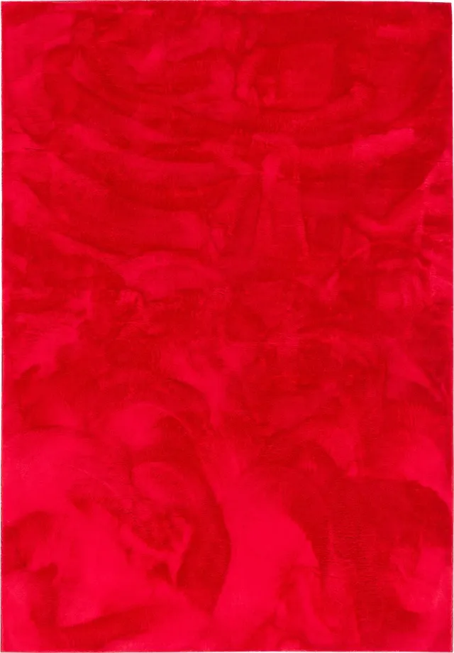 Pergamon Vloerkleed Luxe Superzachte Bont Parel Rood
