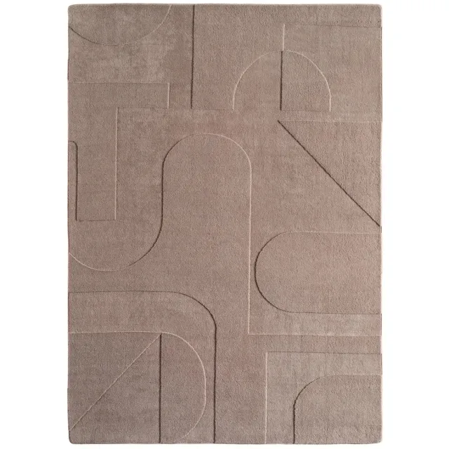 Dutch XXL Wasbaar Vloerkleed | Tapijt | Pompei | Abstract | Beige | 200x290 cm