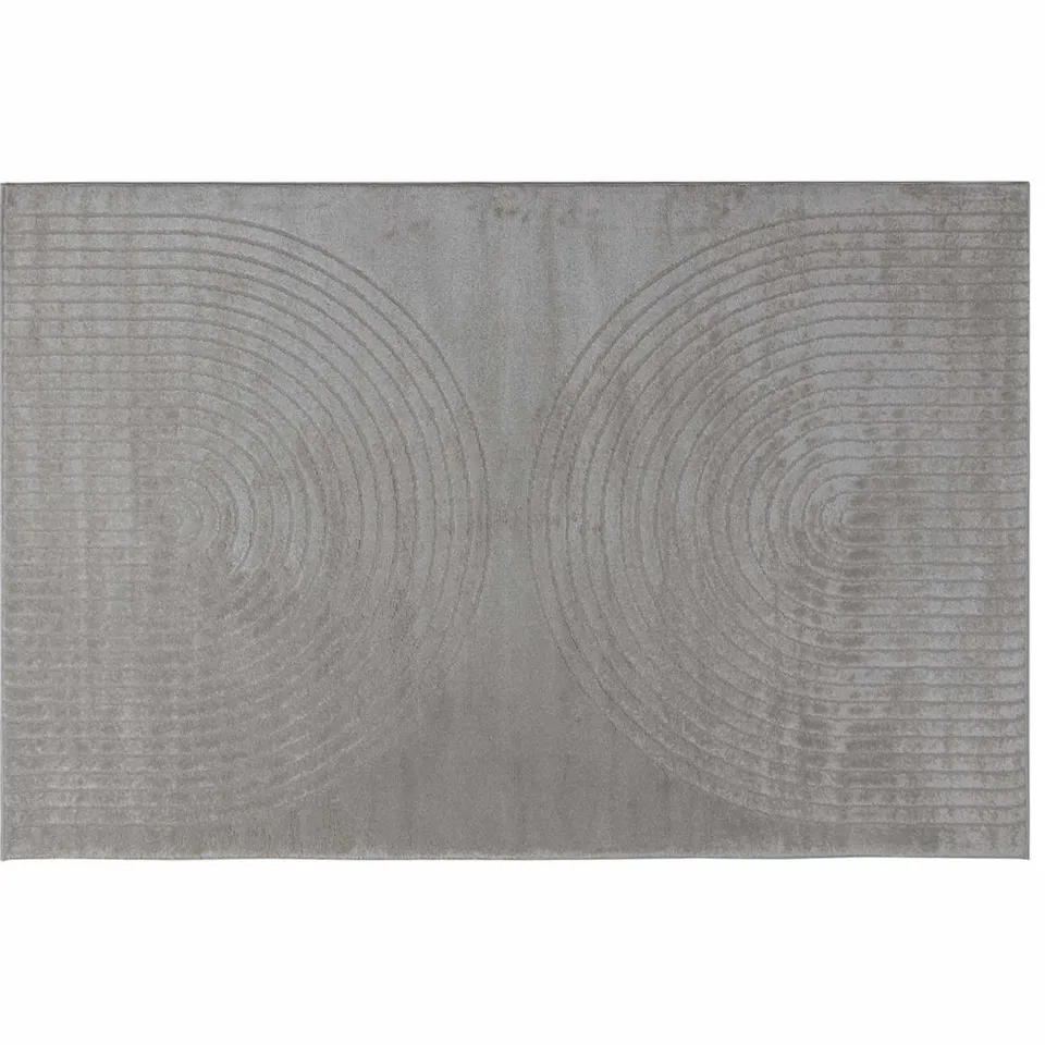 vidaXL Binnen kleed GALATI Grijs 240 x 340 cm Polyester Medium Pile