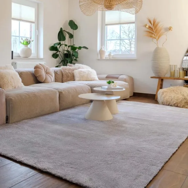 Tapeso Wasbaar vloerkleed - Clean Prestige grijs 120x170
