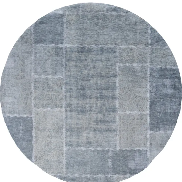 Veer Carpets Karpet Mijnen Rond Donker Groen 06 - ø160 cm