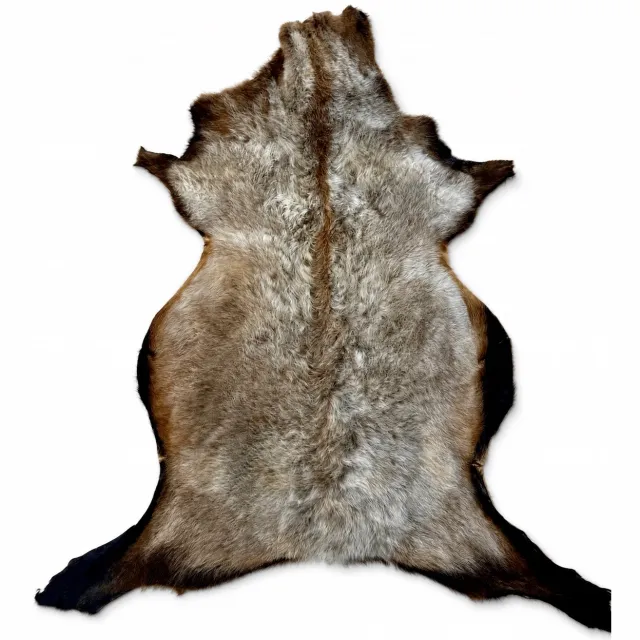 SKÓREX Natuurlijke schapenvacht grijsbruin 70cm - decoratief vloerkleed