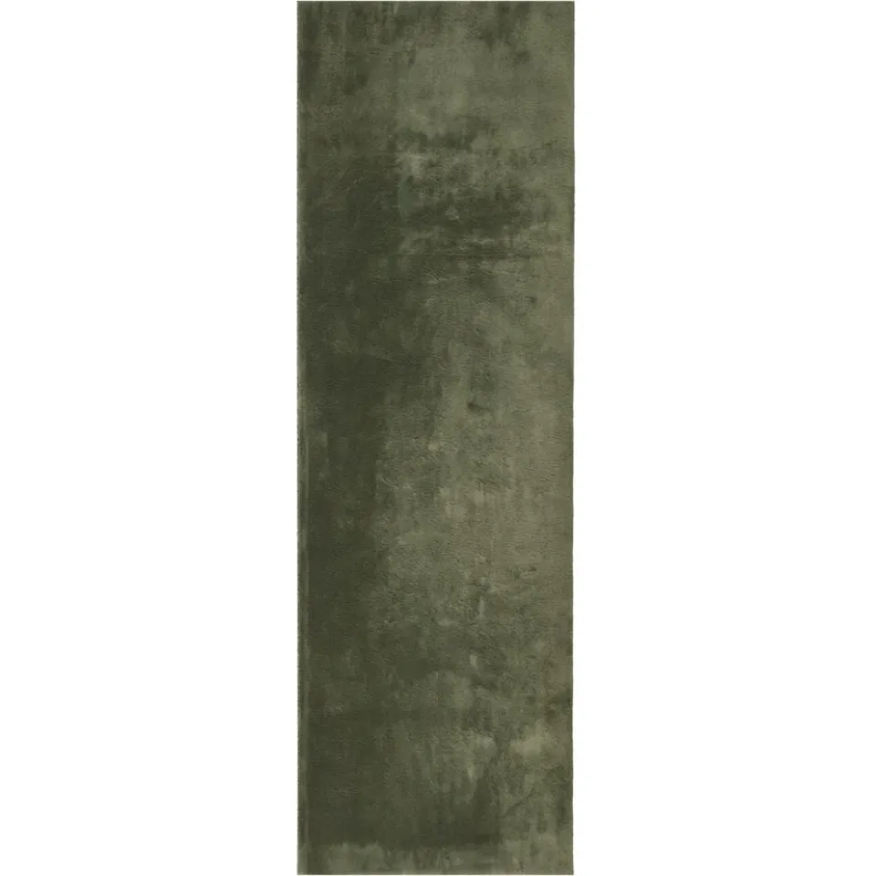 vidaXL Rug HUARTE Green 80 x 250 cm 100% Polyester Plat, foto 3