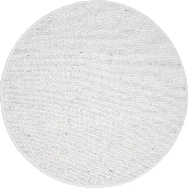 Veer Carpets Vloerkleed Scott Ivoor - Wol Platgeweven Vloerkleed – Japandi / Tijdloos Modern Design Wit