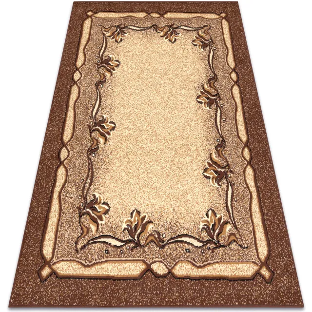 RUGSX Kleden Rugsx Tapijt BCF Morad KRZYŚ Klassiek bloemen - 80x150 cm Bruin