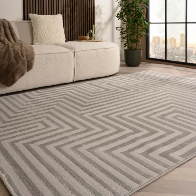 TrueWeave Scandinavisch vloerkleed - Serene Lys zilver 120x170