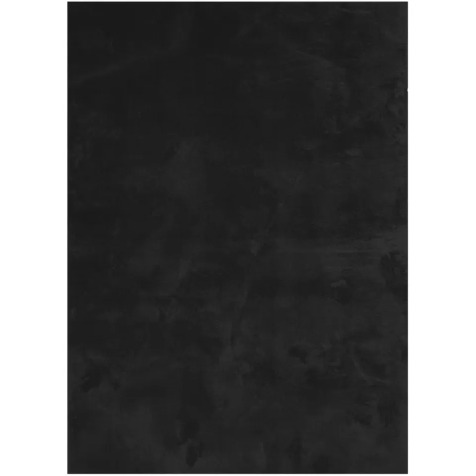 vidaXL Vloerkleed HUARTE laagpolig zacht wasbaar 240x340 cm zwart, foto 4
