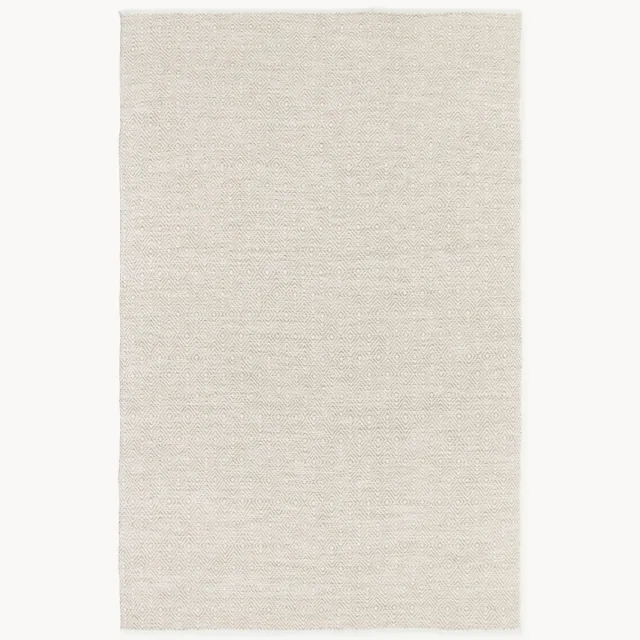 Westwing Collection Handgeweven in- & outdoor vloerkleed Rika met ruitjespatroon Beige