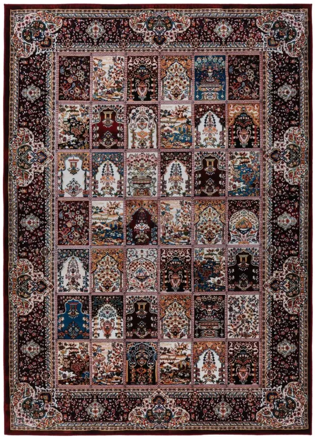 Dutch XXL Wasbaar Vloerkleed | Tapijt | Dunya | Patchwork | Rood