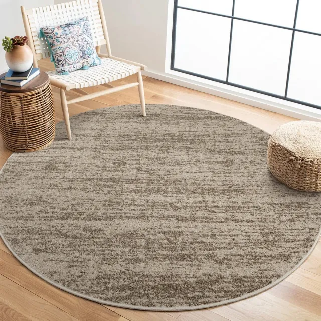 Muratap Relax Oslo - Laagpolig Effen Vloerkleed - Rond - Modern Tapijt - Beige- 240 CM Ø