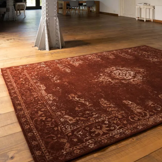 Heritaged Vintage vloerkleed - Nomad roestbruin 140x200