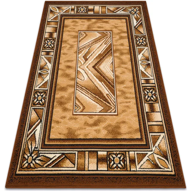 RUGSX Kleden Rugsx Tapijt BCF Morad OPAL kader, Klassiek - 140x200 cm Goud