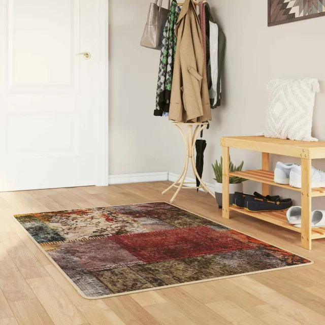 vidaXL Vloerkleedloper MARSA Meerkleurig 80 x 200 cm Polyester en PVC, foto 2