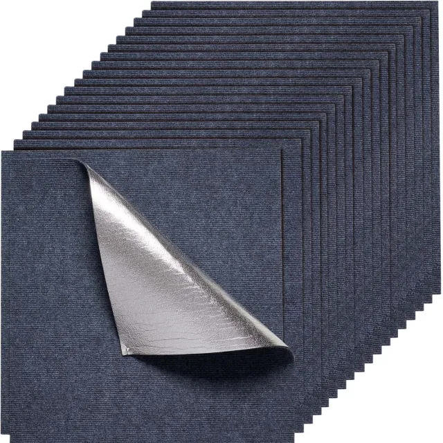 Vevor 15 Stuks Tapijttegels Zelfklevend Tapijt 609,6 Mm Grijs