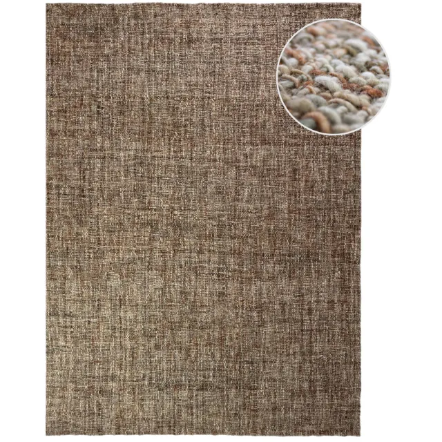 Flair Rugs Heather wol vloerkleed terra