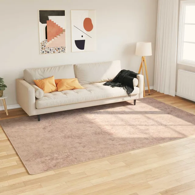 vidaXL Vloerkleedloper MARSA Zand 150 x 230 cm Polyester en PVC, foto 2