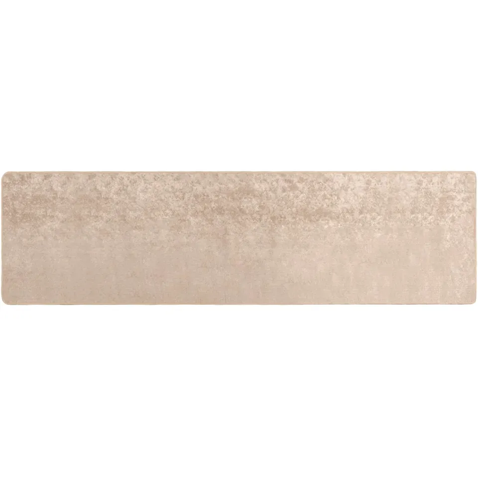 vidaXL Vloerkleedloper MARSA Beige 100 x 400 cm Polyester en PVC