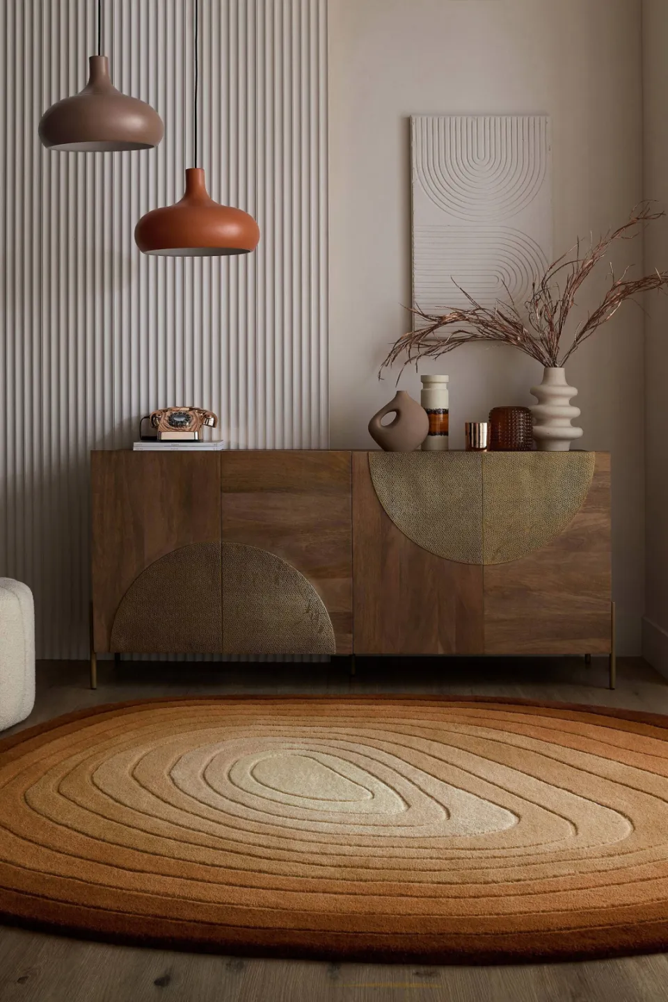 Flair Rugs Puddle Ombre Modern Vloerkleed Wol terracotta, foto 2
