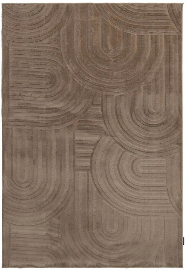 Dutch XXL Japandi Vloerkleed | Tapijt | Cosmic | Bogen | Taupe