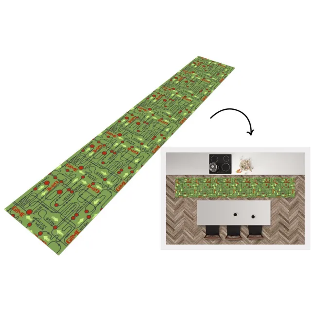 KitchenYeah Keukenloper - Loper keuken - Moederbord - Patronen - Quotes - Keukenloper vinyl Multicolor