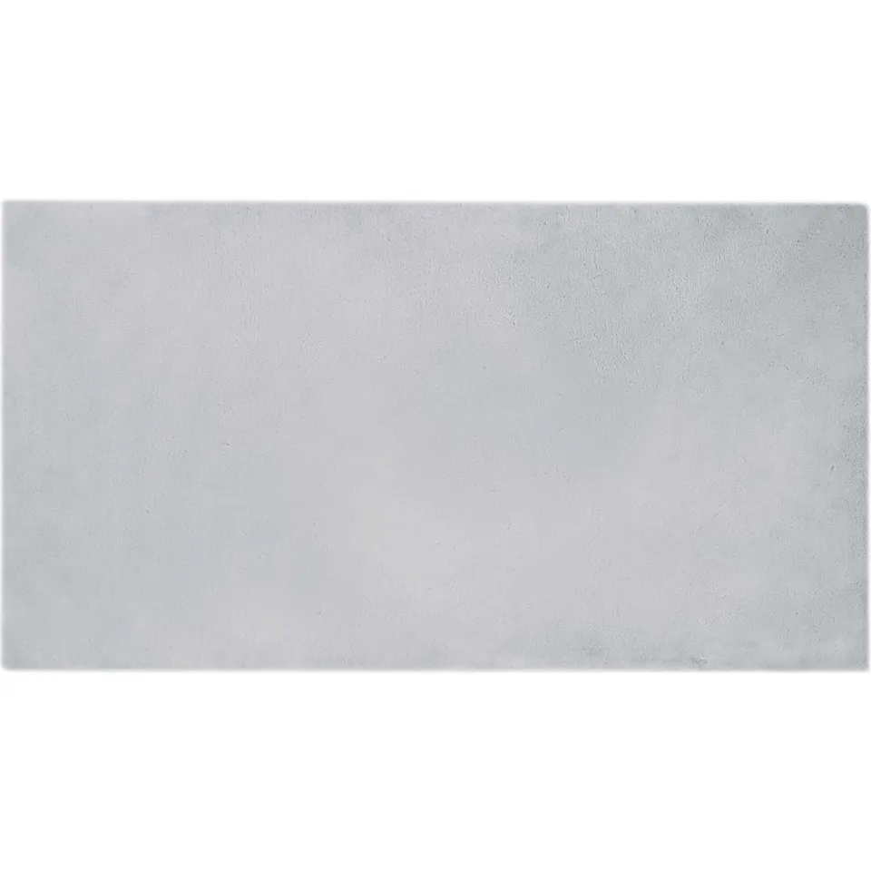 vidaXL Antislip vloerkleed van imitatie konijnenbont OLITE Grijs