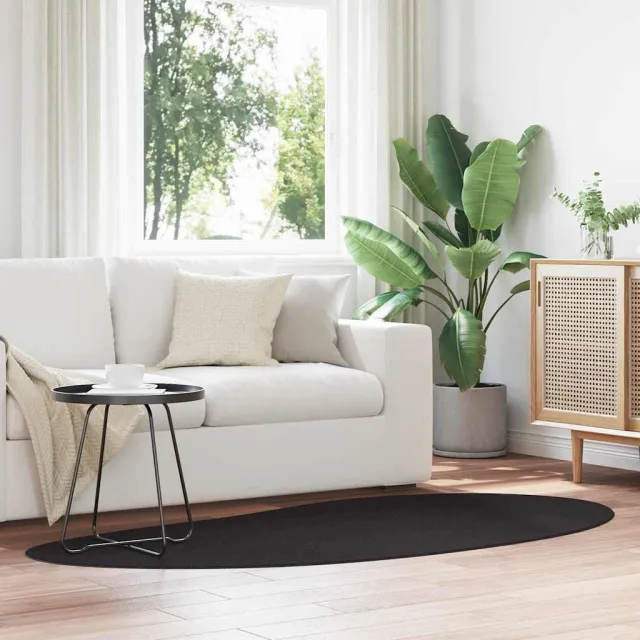 vidaXL Tapijt HUARTE Zwart 100 x 200 cm Polyester, foto 2