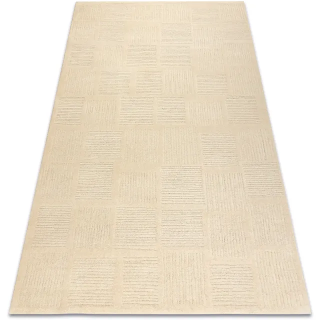RUGSX Kleden Rugsx Wollen tapijt TEXTURA 488.20.LA100 OSTA - Lijnen, 120x170 cm Beige