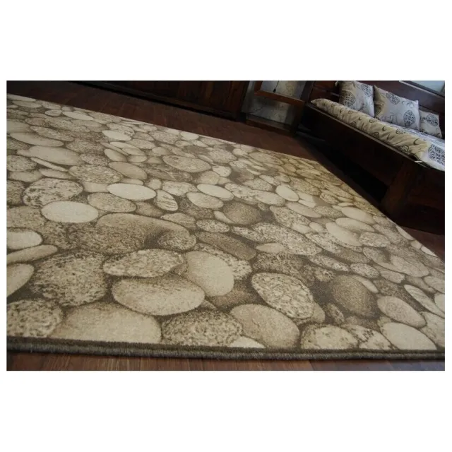 RUGSX Kleden Rugsx Tapijt NATURAL LIDO donker beige 160x240 cm Bruin