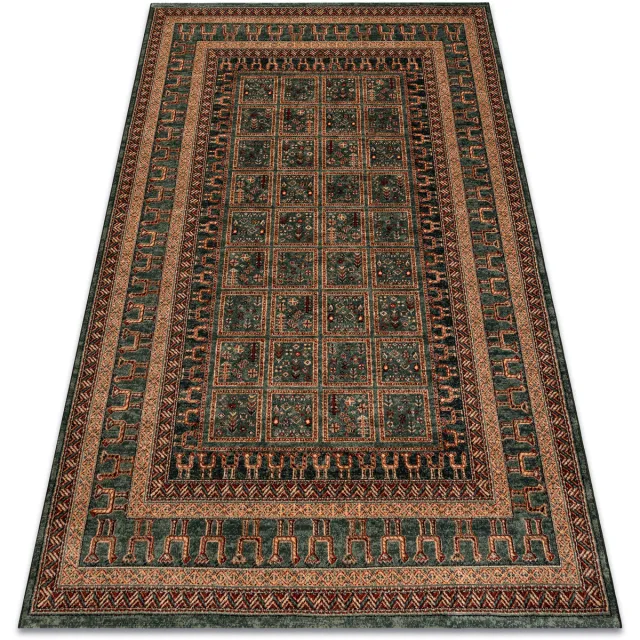 RUGSX Kleden Rugsx Wollen tapijt KASHQAI 4349 400 oosters, kader 200x250 cm Groen