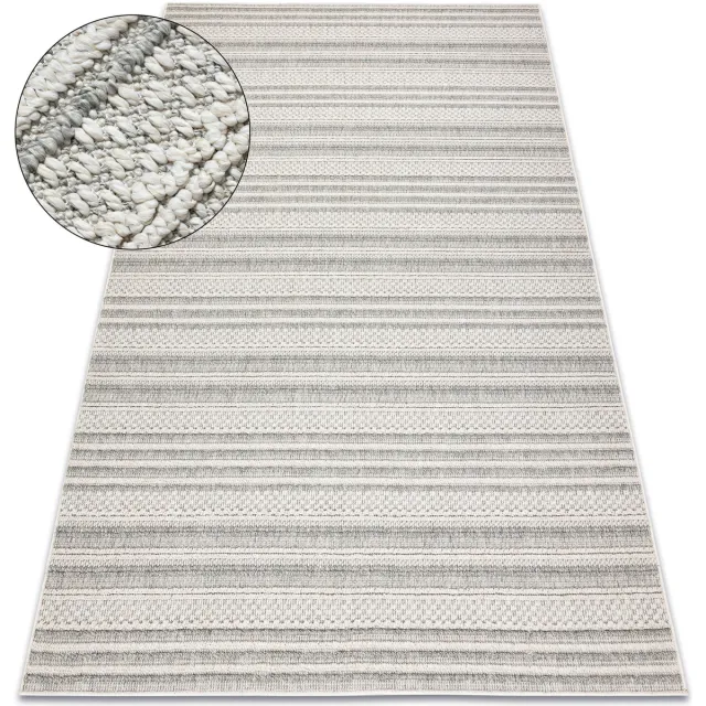 RUGSX Kleden Rugsx Tapijt JERSEY 19233 grijs - Lijnen, structureel, 180x270 cm