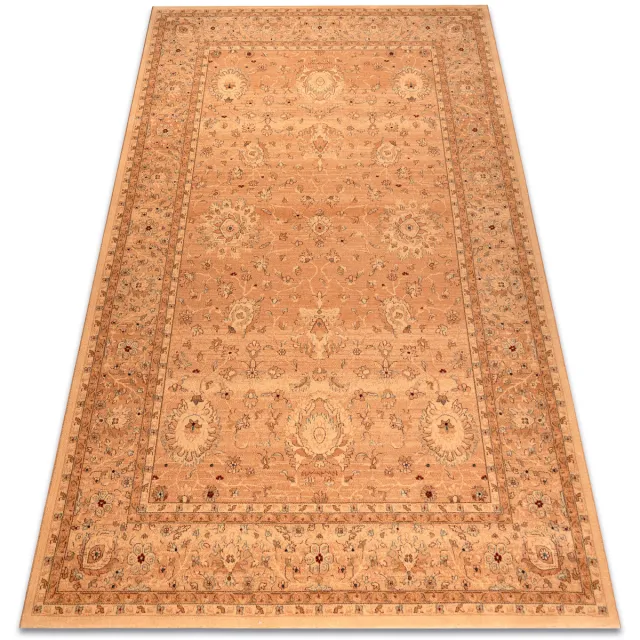 RUGSX Kleden Rugsx Wollen tapijt KASHQAI 4303 101 oosters, kader, 160x240 cm Beige