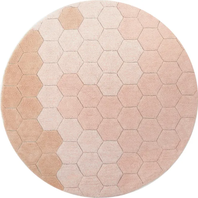Lorena Canals Planet Bee Vloerkleed Honeycomb Rose