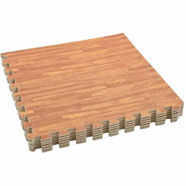 vidaXL Zwemgrondmat - 6 - st - Hout - 4,32 - ㎡ - EVA - Schuim