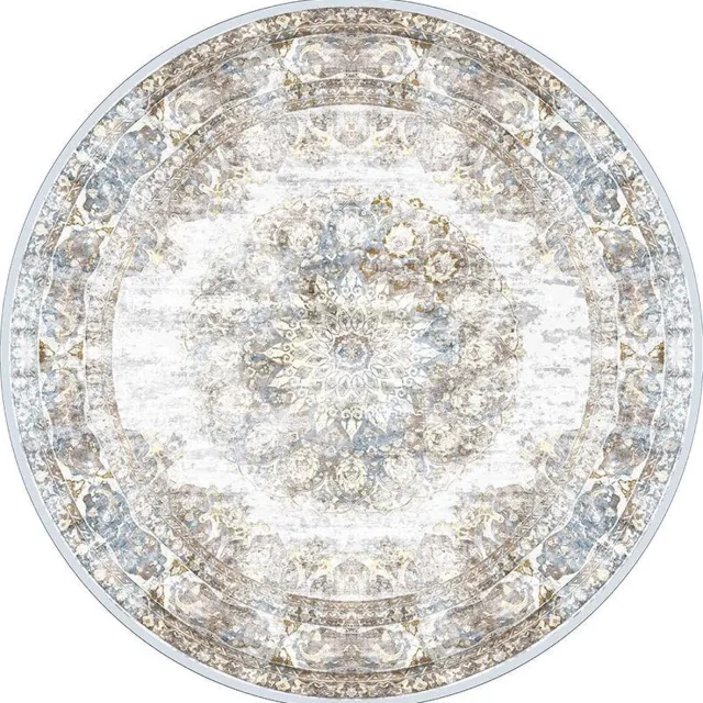 Veer Carpets Vloerkleed Viola Taupe - Vintage Design Vloerkleed met Verweerd Patroon