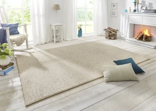 flycarpets Tufted Vloerkleed - Wollen Look - Creme - 80x150 cm