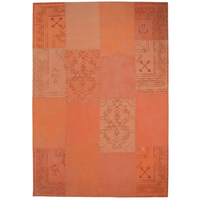Dutch XXL Retro Vloerkleed | Tapijt | Lyrical | Patchwork | Oranje/Multi Oranje / Multi