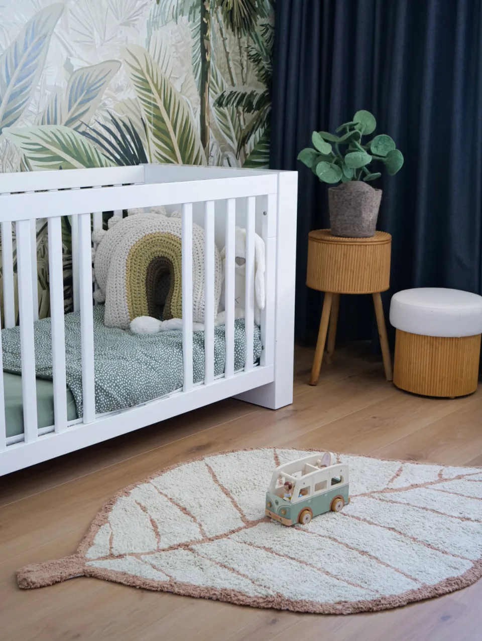 Kidsdepot Leaf kindervloerkleed bruin, foto 4