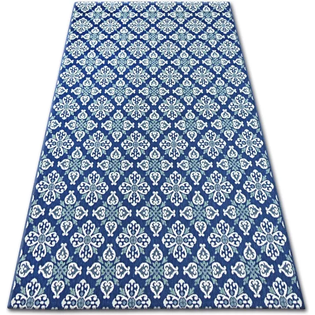 RUGSX Kleden Rugsx Sisal tapijt SISAL COLOR 19246/699 Bloemen blauwk 120x170 cm