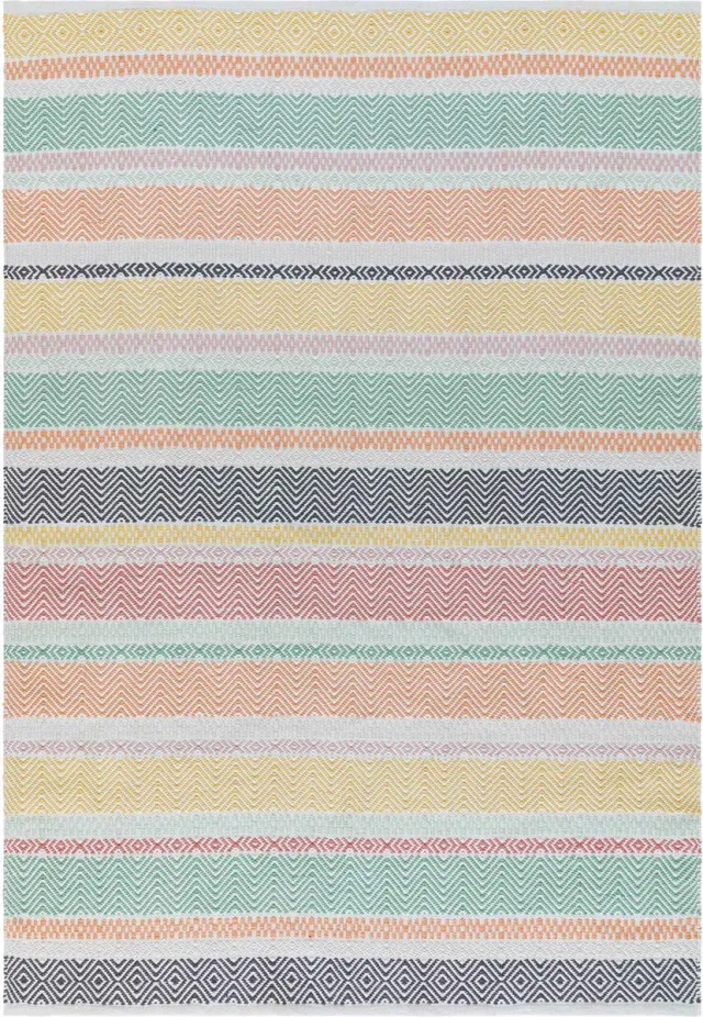 Eazy Living Easy Living - Easy Living Boardwalk Pastel Multi Vloerkleed - 200x290 - Rechthoek - Buiten,Laagpolig Tapijt - Modern - Meerkleurig
